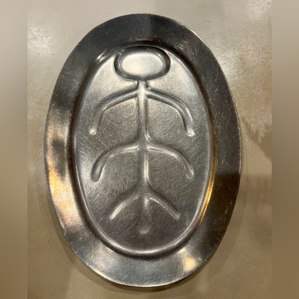 Vintage MCM AC Fabricators Hawthorne Calif Cast Aluminum Meat Sizzler Platter